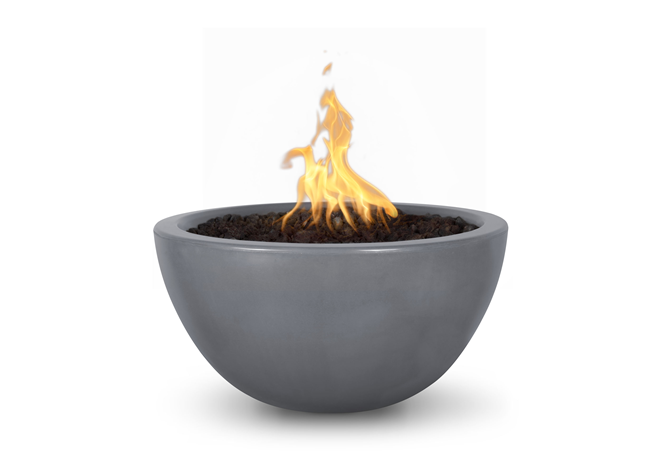 The Outdoor Plus Luna Concrete Fire Bowl + Free Cover