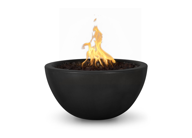 The Outdoor Plus Luna Concrete Fire Bowl + Free Cover