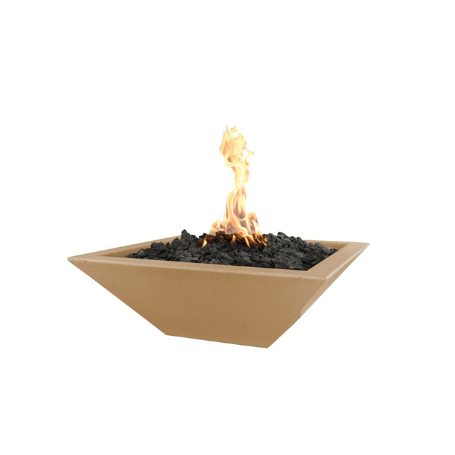 The Outdoor Plus Maya Concrete Fire Bowl + Free Cover