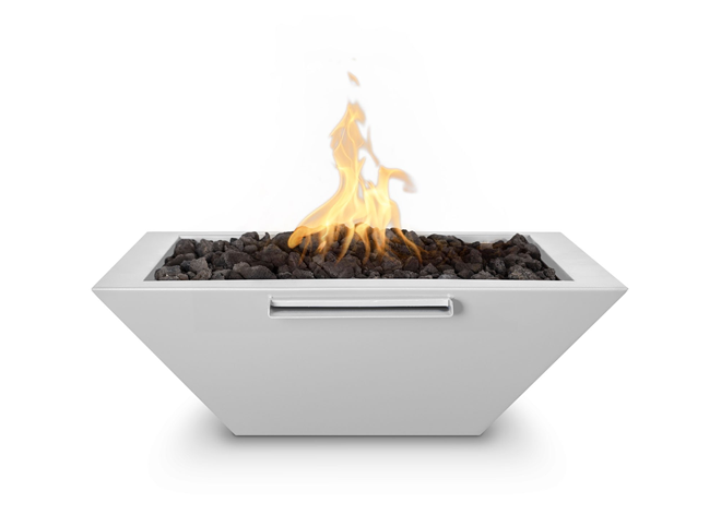 The Outdoor Plus Maya Powdercoated Steel Fire & Water Bowl + Free Cover