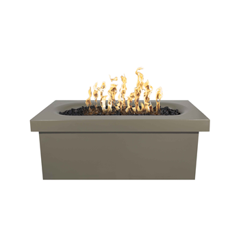 The Outdoor Plus Ramona Rectangular Concrete Fire Table + Free Cover