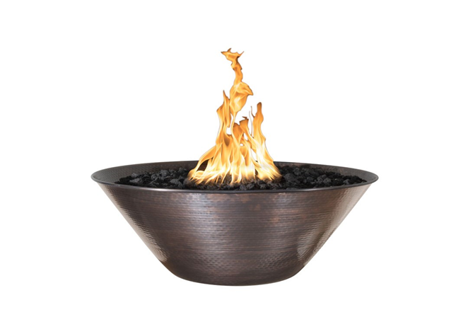 The Outdoor Plus Remi Copper Fire Bowl + Free Cover