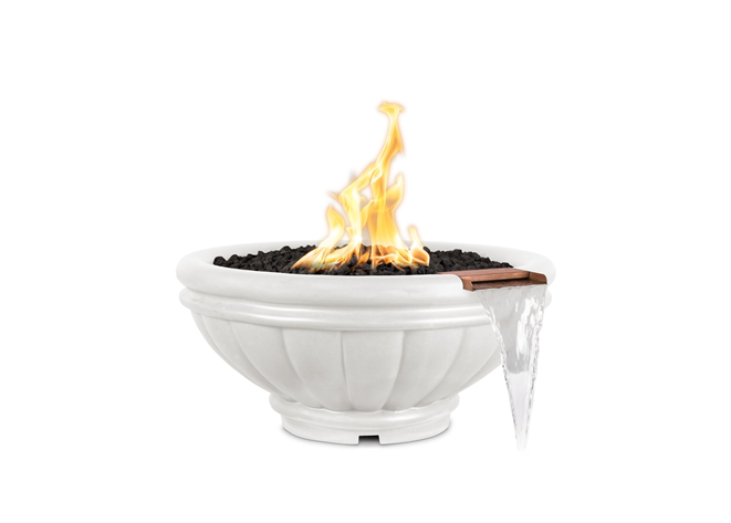 The Outdoor Plus Roma Concrete Fire & Water Bowl + Free Cover