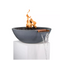 The Outdoor Plus Sedona Concrete Fire & Water Bowl + Free Cover