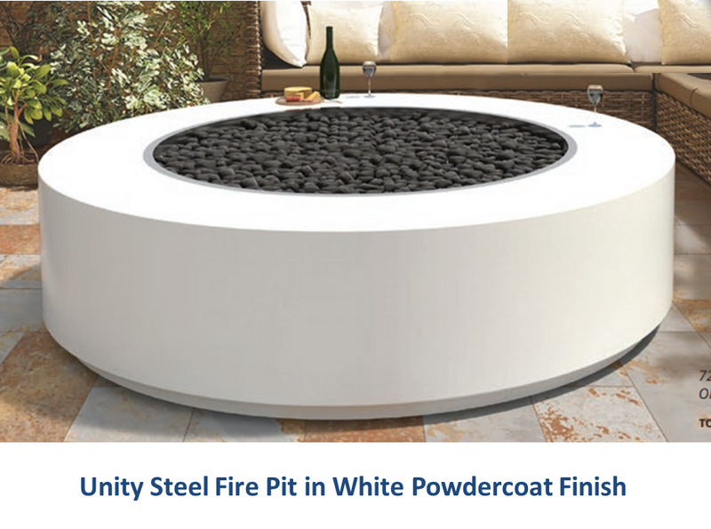 The Outdoor Plus Unity Steel Fire Pit - 18" Tall + Free Cover