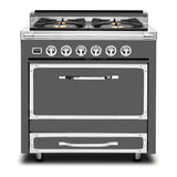 Viking Tuscany Series 36 inch Dual Fuel Range with 4 Sealed Burners - TVDR3614B*