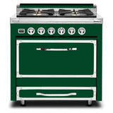 Viking Tuscany Series 36 inch Dual Fuel Range with 4 Sealed Burners - TVDR3614B*