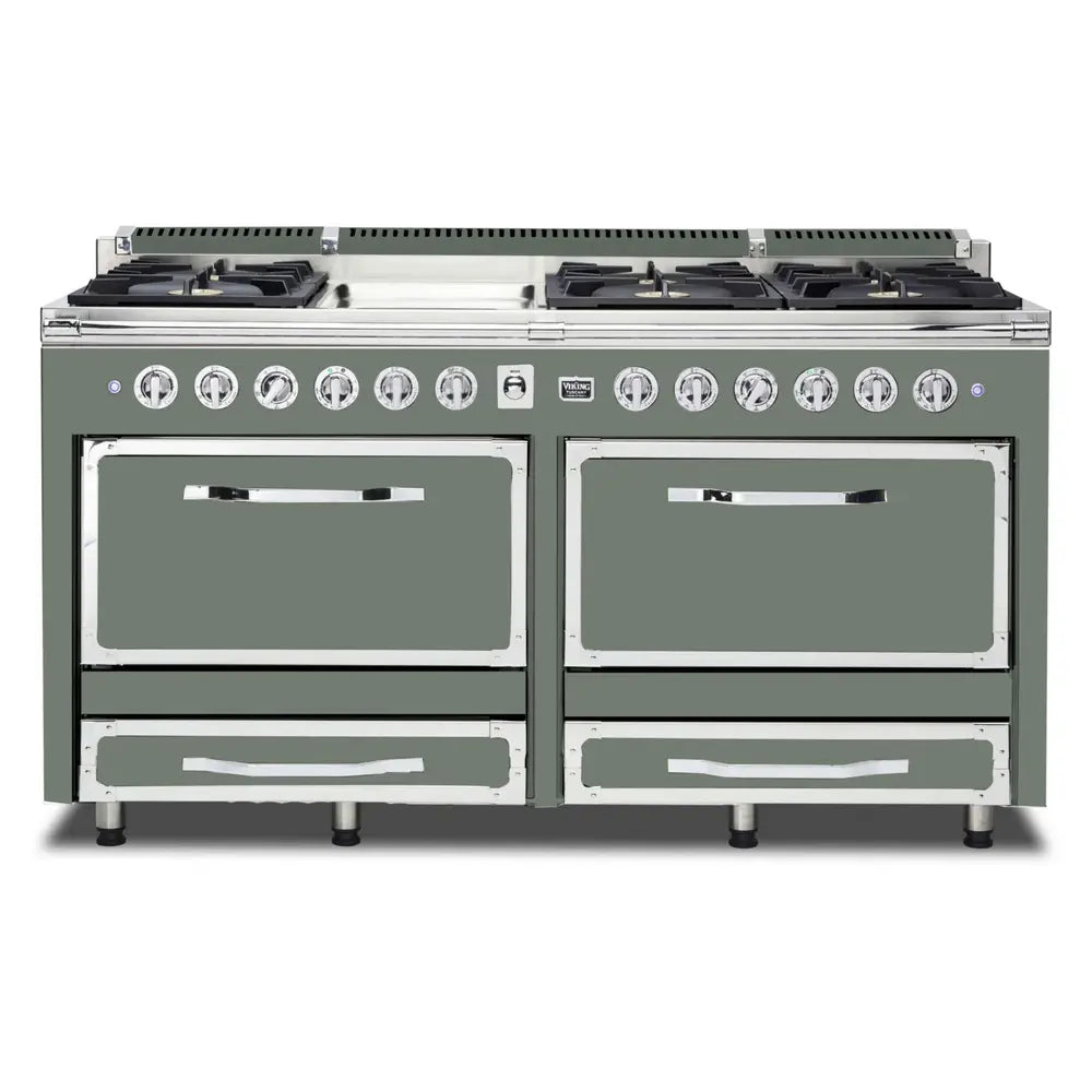 Viking Tuscany Series 66 inch Dual Fuel Range with 8 Sealed Burners and Griddle - TVDR6616G*