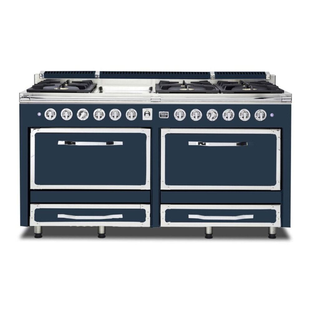 Viking Tuscany Series 66 inch Dual Fuel Range with 8 Sealed Burners and Griddle - TVDR6616G*
