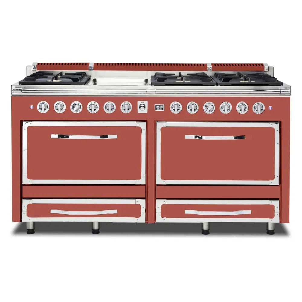 Viking Tuscany Series 66 inch Dual Fuel Range with 8 Sealed Burners and Griddle - TVDR6616G*