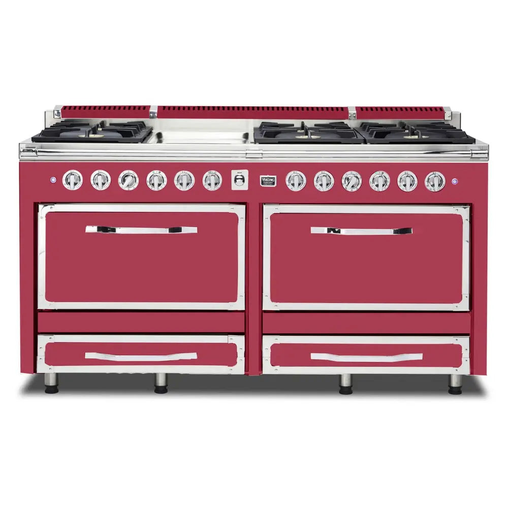 Viking Tuscany Series 66 inch Dual Fuel Range with 8 Sealed Burners and Griddle - TVDR6616G*
