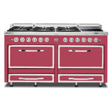 Viking Tuscany Series 66 inch Dual Fuel Range with 8 Sealed Burners and 2 Elements - TVDR6616I*