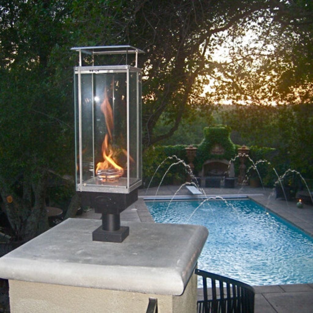 Tempest 20K Traditional Outdoor Torch Head With Pillar Mount Assembly - 949007