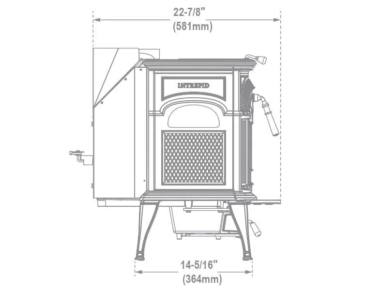 Vermont Castings Intrepid Flexburn Wood Burning Stove - 0002115