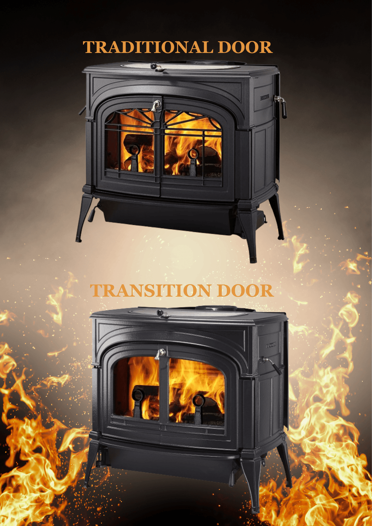 Vermont Castings Intrepid Flexburn Wood Burning Stove - 0002115