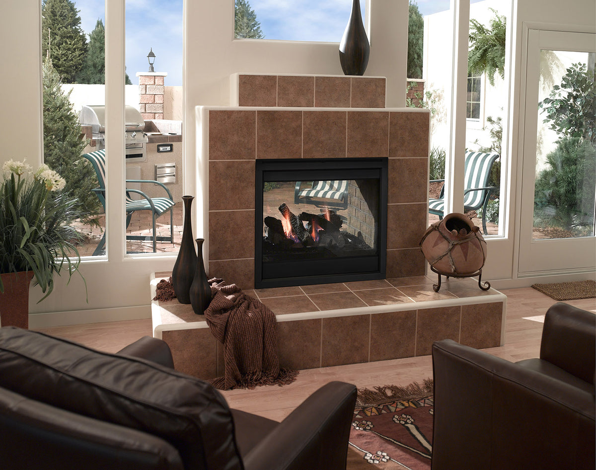 Majestic Twilight 36" Indoor/ Outdoor See-Through Vent-Free Gas Fireplace
