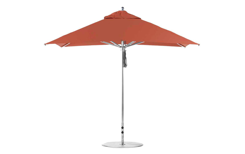 Ledge Lounger Premier Aluminum Umbrella - 10' Square Pulley