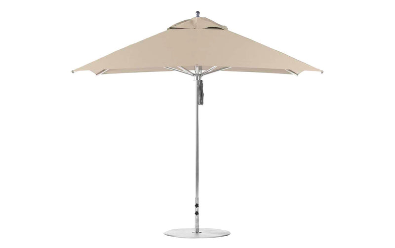 Ledge Lounger Premier Aluminum Umbrella - 10' Square Pulley