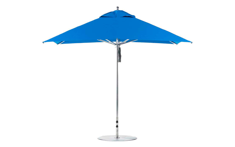 Ledge Lounger Premier Aluminum Umbrella - 10' Square Pulley