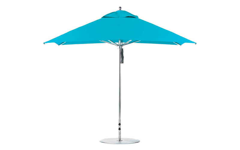 Ledge Lounger Premier Aluminum Umbrella - 10' Square Pulley