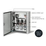 Infratech 30 4072 Universal Control Panel, 2 Relay Panel - 20 x 16 x 7 in. - Gray Steel Color