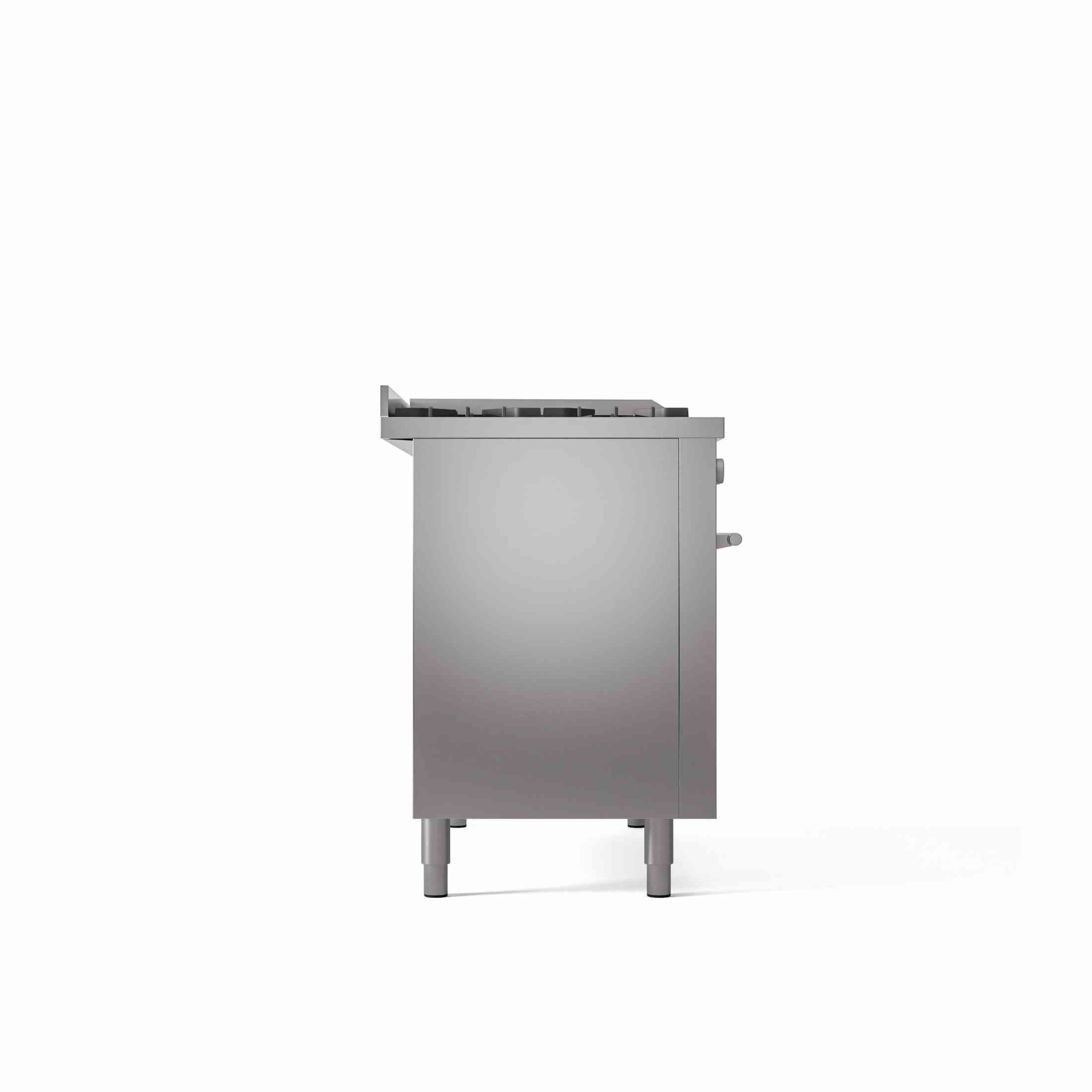 ILVE Professional Plus II 48" Dual Fuel Range with 5 Sealed Burners Griddle French Top Triple Glass Door UP48FSWMP