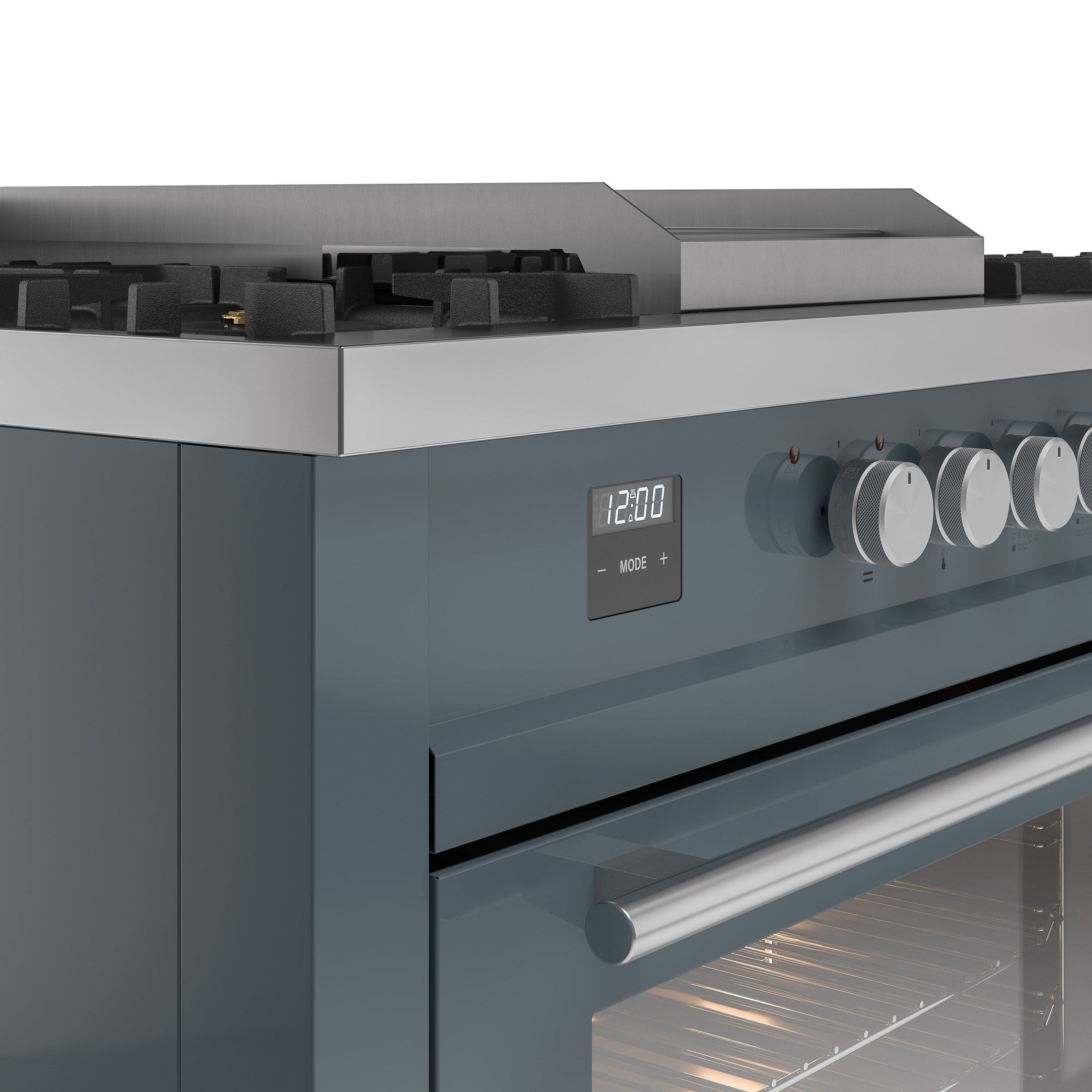 ILVE Professional Plus II 60 Inch Dual Fuel Freestanding Range in Stainless Steel with Trim UP60FSWMP
