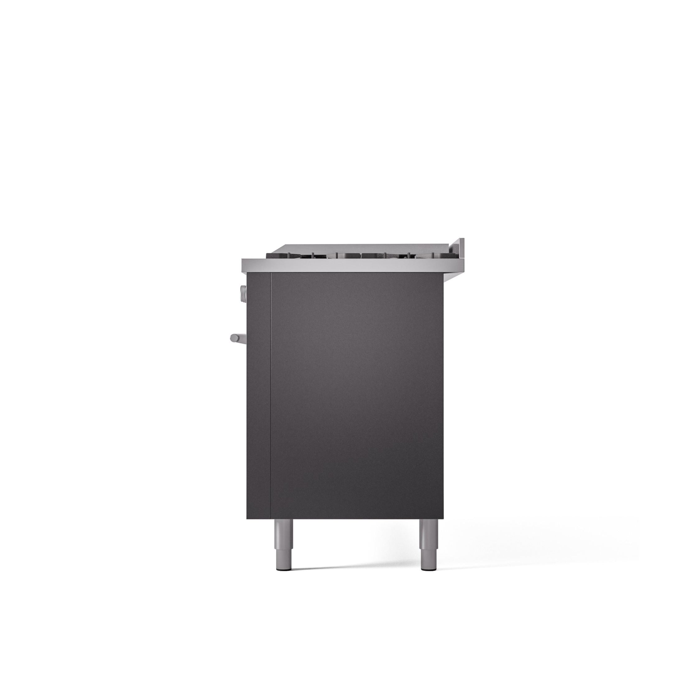 ILVE Professional Plus 60" Dual Fuel Range with 9 Sealed Burners w/Griddle Triple Glass Door UP60FWMP
