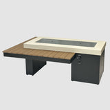The Outdoor Greatroom Uptown Linear Gas Fire Table - UPT-1242-CGR