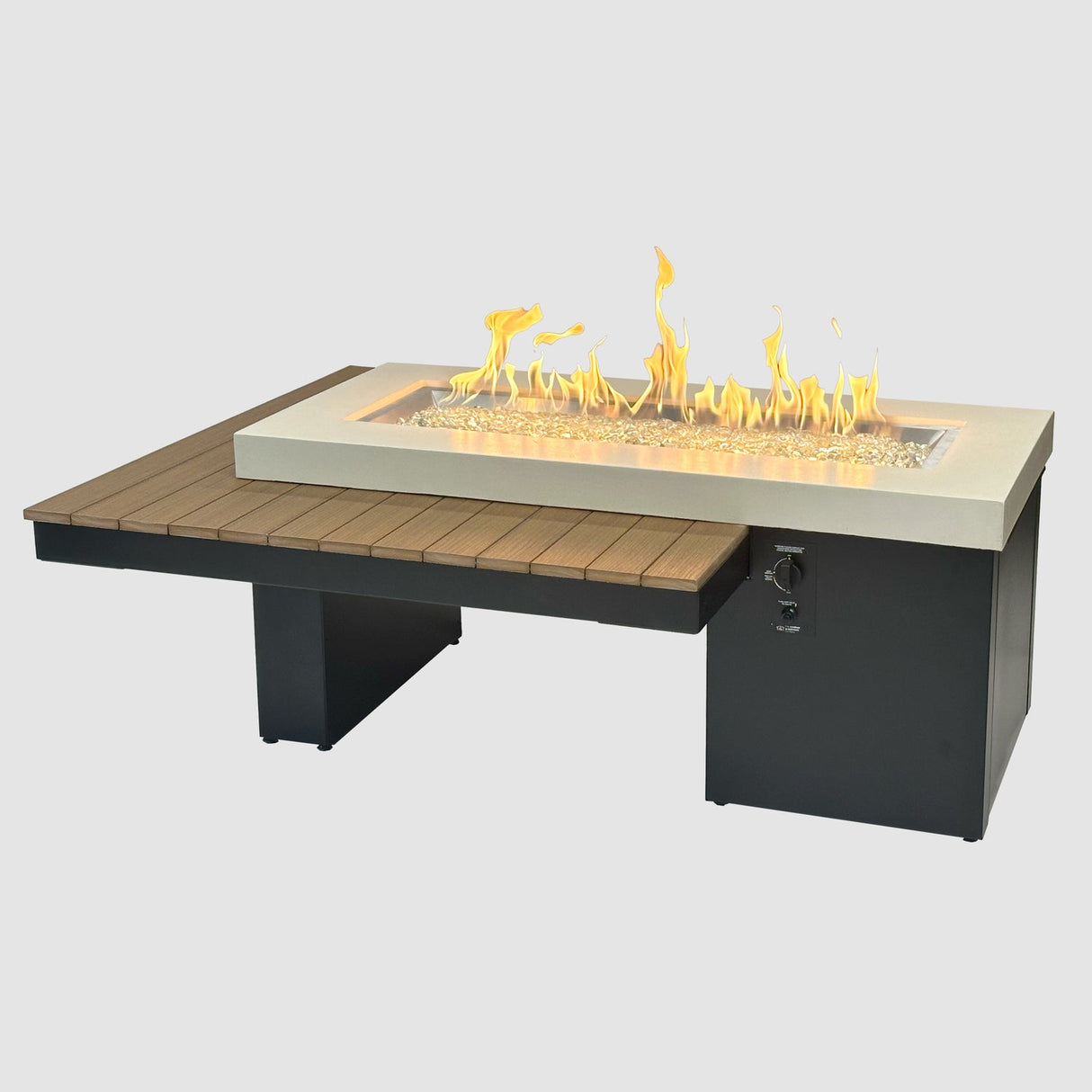 The Outdoor Greatroom Uptown Linear Gas Fire Table - UPT-1242-CGR