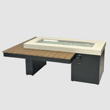 The Outdoor Greatroom Uptown Linear Gas Fire Table - UPT-1242-CGR