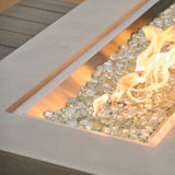 The Outdoor Greatroom Uptown Linear Gas Fire Table - UPT-1242-CGR
