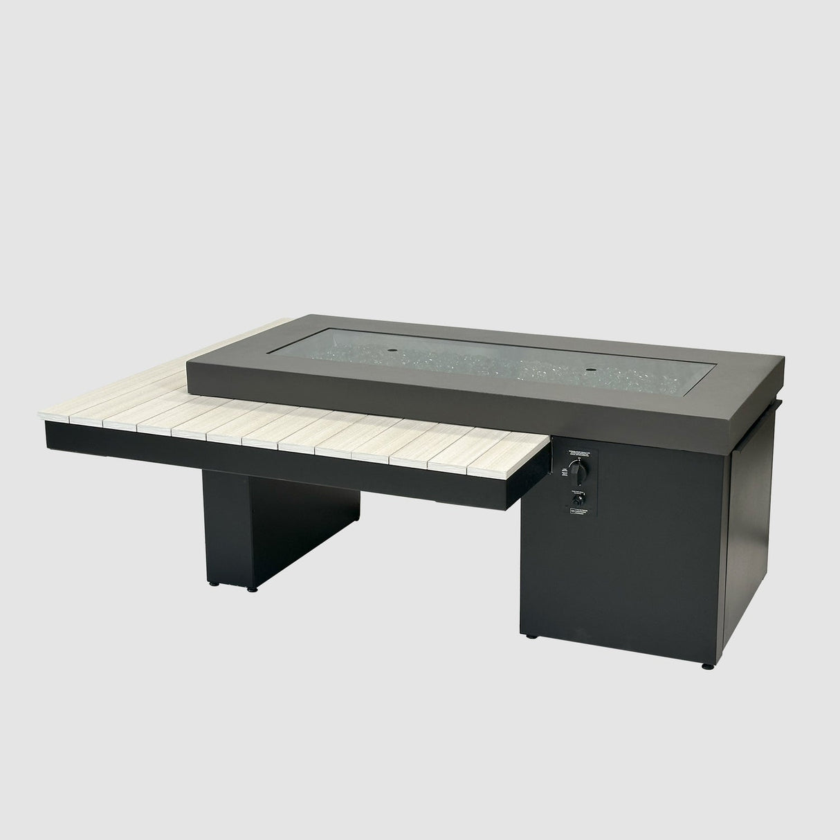 The Outdoor Greatroom Uptown Linear Gas Fire Table - UPT-1242-CGR