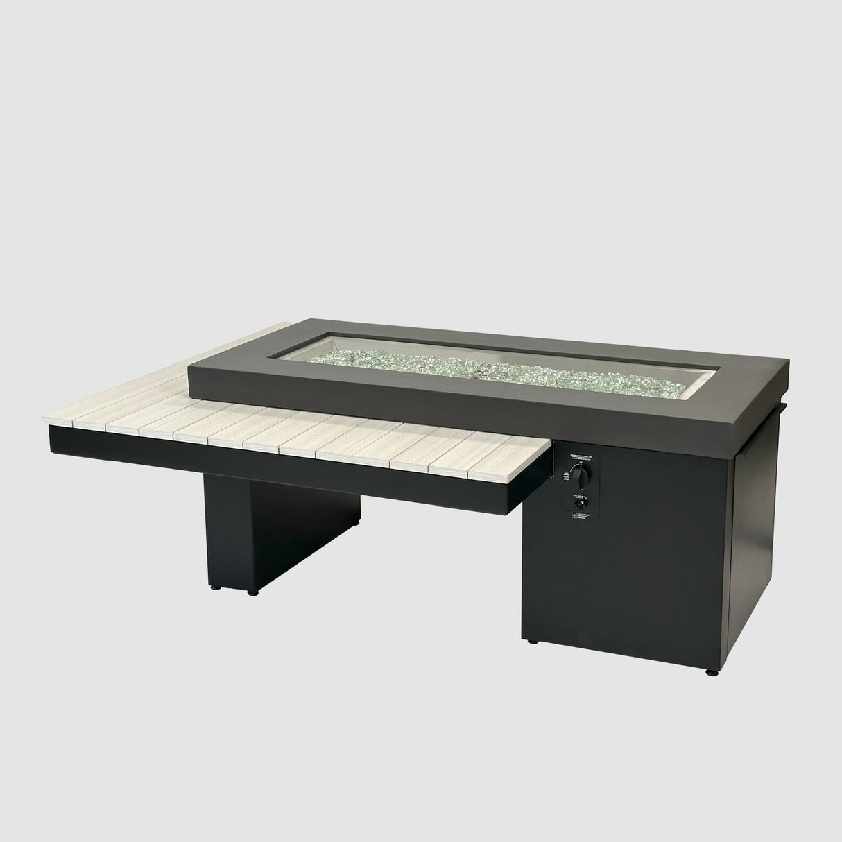 The Outdoor Greatroom Uptown Linear Gas Fire Table - UPT-1242-CGR