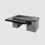 The Outdoor Greatroom Uptown Black Linear Fire Pit Table - UPT-1242