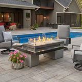 The Outdoor Greatroom Uptown Black Linear Fire Pit Table - UPT-1242