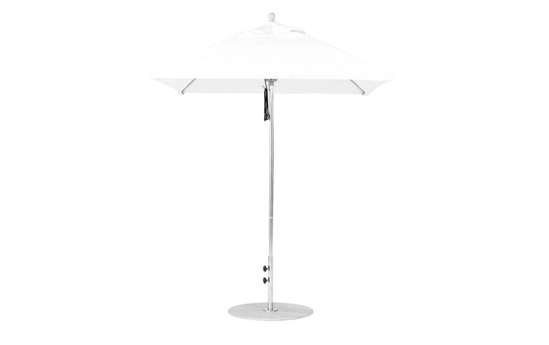 Ledge Lounger Essential Fiberglass Umbrella - 6.5' Square Pulley