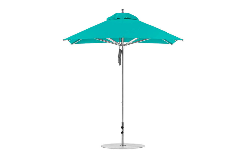 Ledge Lounger Premier Aluminum Umbrella - 7.5' Square Pulley