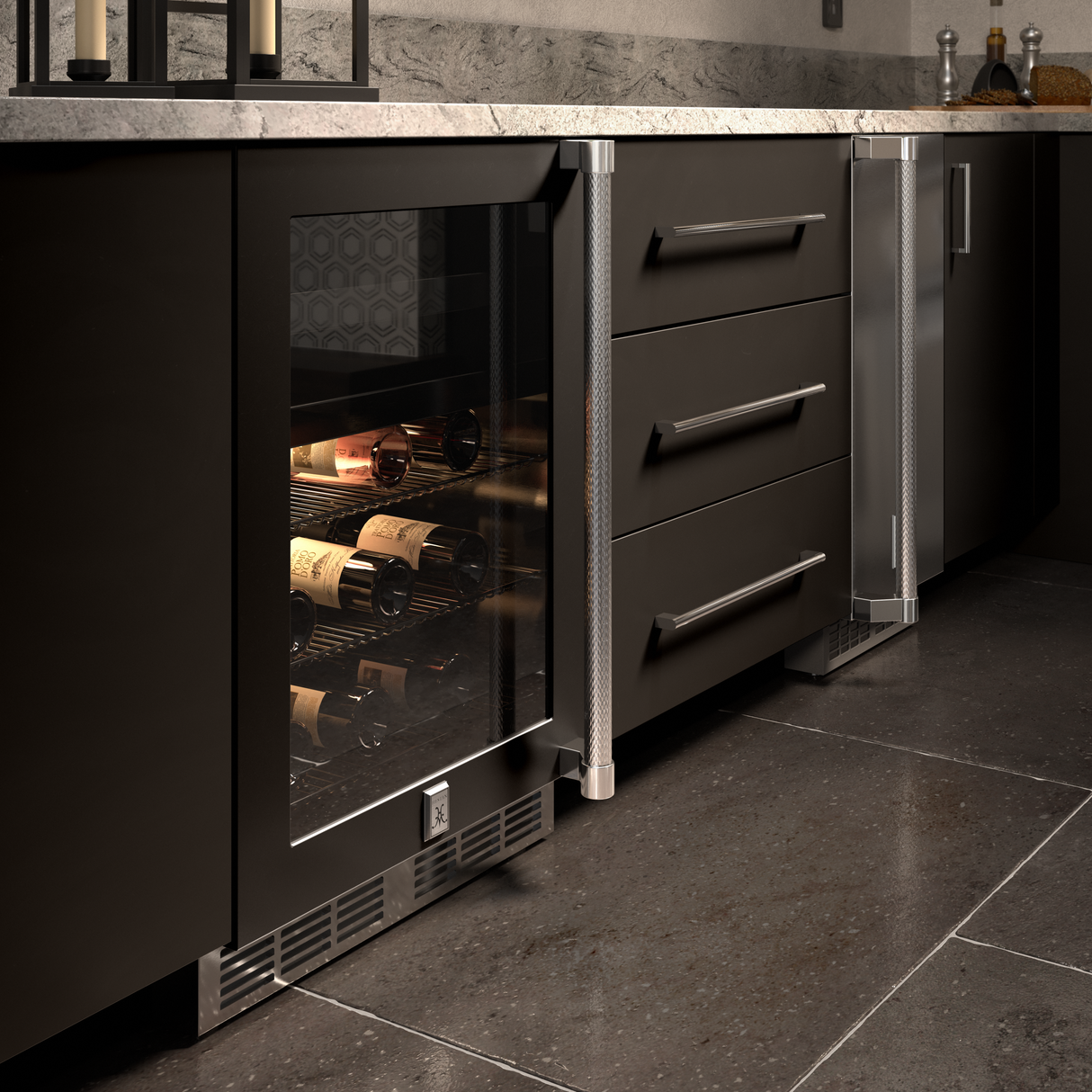 Hestan 15″ Left Hinged, Outdoor Ice Machine - GIML15