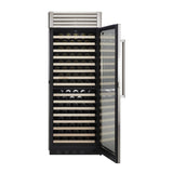 Viking 5 Series 30 inch Dual Zone Full-Height Wine Cellar with 150 Bottles Storage Capacity in Stainless Steel  - VCWB530 *