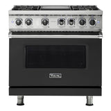 Viking 5 Series 36 inch Dual Fuel Range with 4 Sealed Burners and Griddle - VDR5364G*