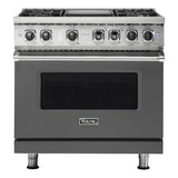 Viking 5 Series 36 inch Dual Fuel Range with 4 Sealed Burners and Griddle - VDR5364G*