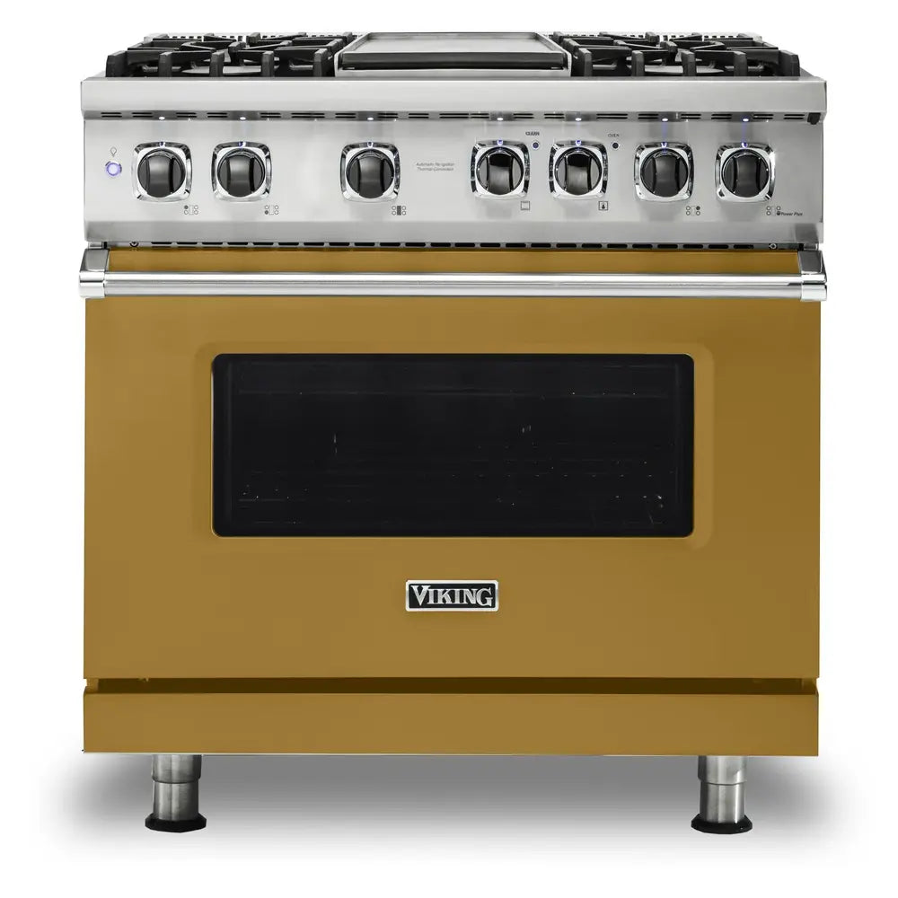 Viking 5 Series 36 inch Dual Fuel Range with 4 Sealed Burners and Griddle - VDR5364G*