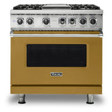 Viking 5 Series 36 inch Dual Fuel Range with 4 Sealed Burners and Griddle - VDR5364G*