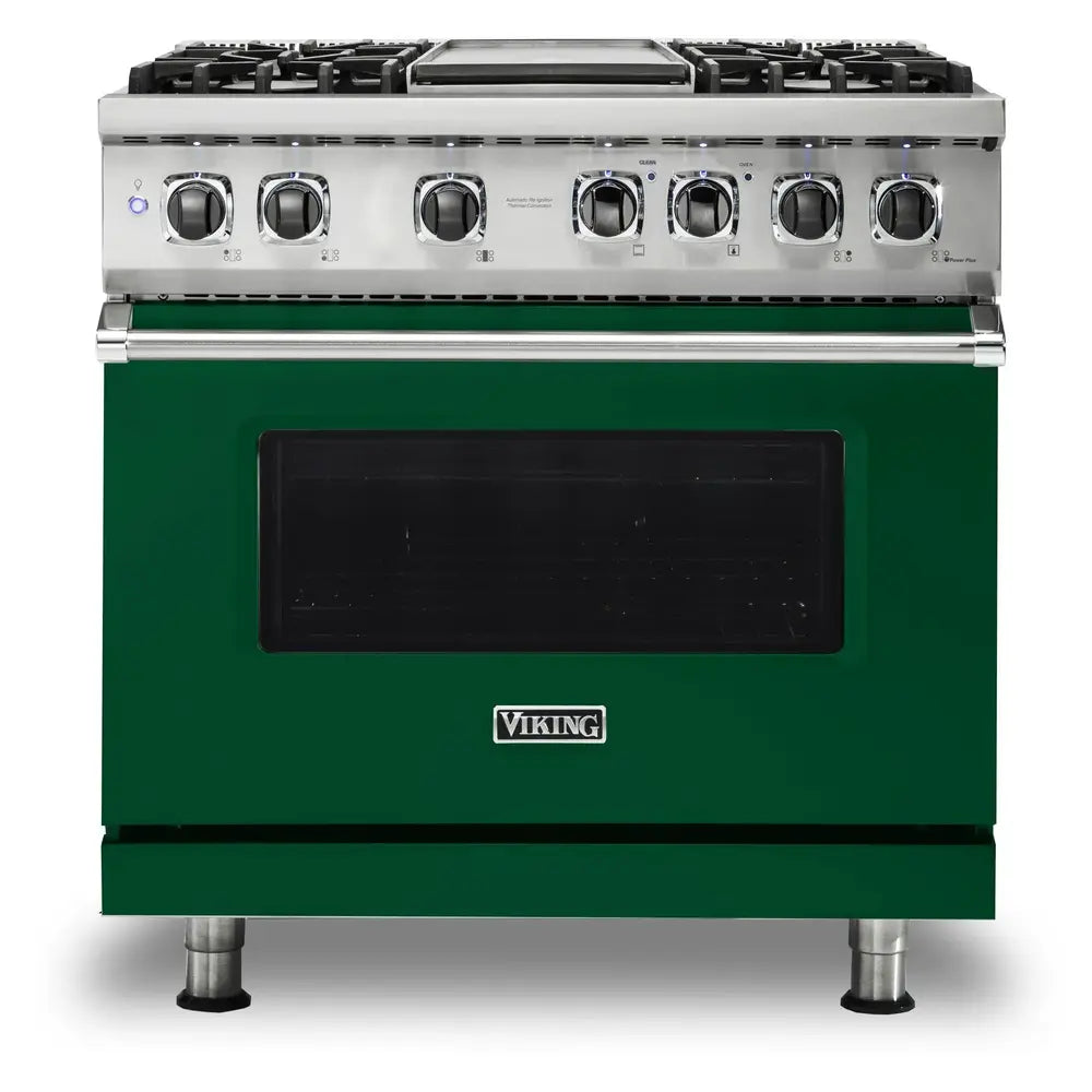 Viking 5 Series 36 inch Dual Fuel Range with 4 Sealed Burners and Griddle - VDR5364G*