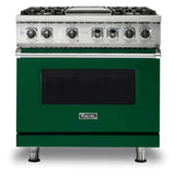 Viking 5 Series 36 inch Dual Fuel Range with 4 Sealed Burners and Griddle - VDR5364G*