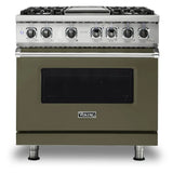Viking 5 Series 36 inch Dual Fuel Range with 4 Sealed Burners and Griddle - VDR5364G*