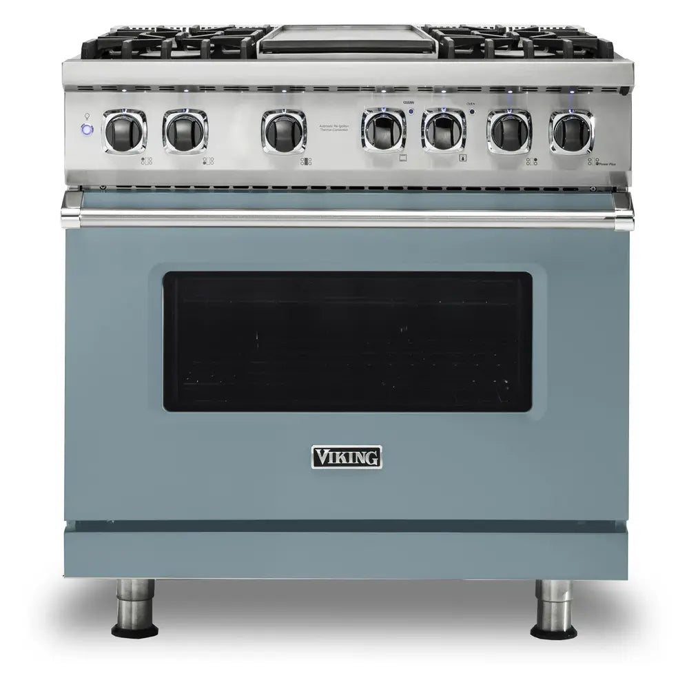 Viking 5 Series 36 inch Dual Fuel Range with 4 Sealed Burners and Griddle - VDR5364G*