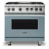 Viking 5 Series 36 inch Dual Fuel Range with 4 Sealed Burners and Griddle - VDR5364G*