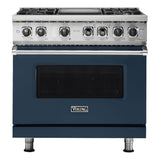 Viking 5 Series 36 inch Dual Fuel Range with 4 Sealed Burners and Griddle - VDR5364G*